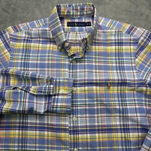 Ralph Lauren Oxford Shirt Mens Medium Multicolor Long Sleeve Logo